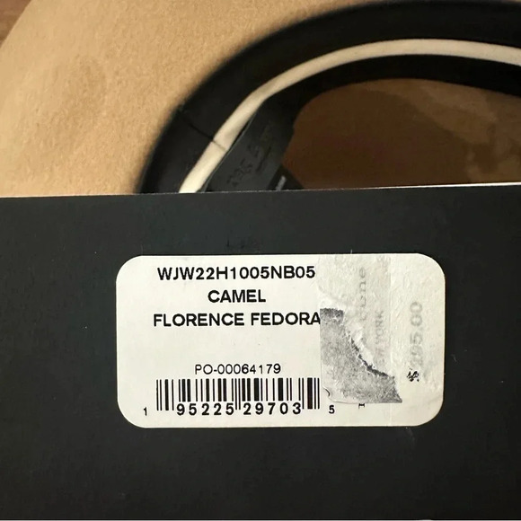 Rag & Bone New York Women's Camel Florence Fedora Hat 100% Wool Size L NWT - Picture 7 of 8